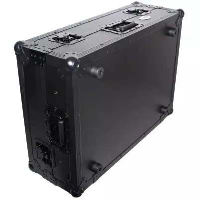 Flight Case For Denon PRIME 2 DJ Controller with Laptop Shelf - Black on Black