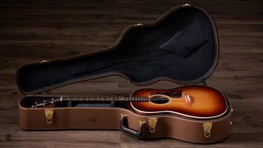 Gold Label 517e SB Acoustic-Electric Guitar with Case - Sunburst with Fire Stripe Pickguard