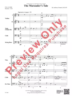 The Marauder\'s Tale - Granata - String Orchestra - Gr. 3