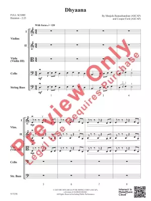 Dhyaana - Ramachandran/Ford - String Orchestra - Gr. 2.5