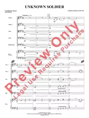 Unknown Soldier - Jackson - String Orchestra - Gr. 4