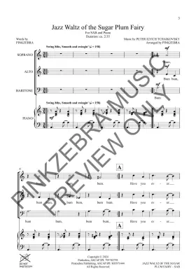 Jazz Waltz of the Sugar Plum Fairy - Tchaikovsky/Pinkzebra - SAB
