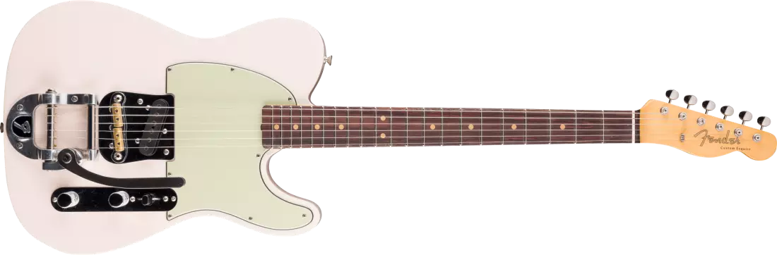 1963 Esquire Custom Bigsby DLX Closet Classic - Faded Shell Pink