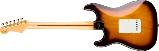 1955 Stratocaster DLX Closet Classic, 1-Piece Maple Neck - Faded Aged Chocolate 2-Colour Sunburst