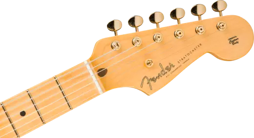 1955 Stratocaster DLX Closet Classic, 1-Piece Maple Neck - Faded Aged Chocolate 2-Colour Sunburst