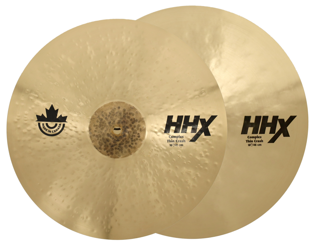Limited Edition Loudly Canadian HHX Complex Thin Crash Cymbal Bundle
