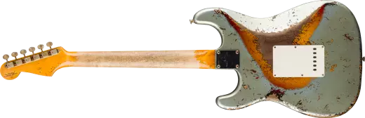 1965 Stratocaster Super Heavy Relic, Rosewood Fingerboard - Super Faded Aged Firemist Silver over 3-Colour Sunburst