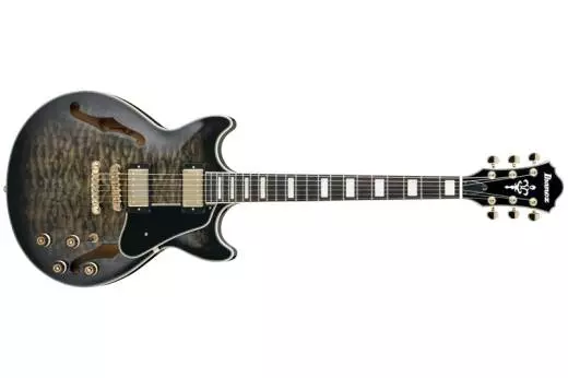 Artcore Hollow Body Electric Guitar - Trans Black Sunburst