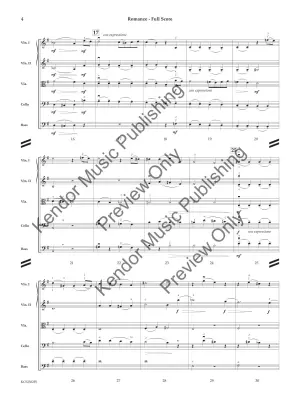 Romanze (From the String Quartet in E-flat Major) - Mendelssohn/Neidhold - String Orchestra - Gr. 3.5