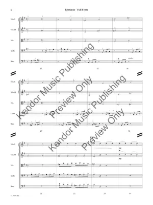 Romanze (From the String Quartet in E-flat Major) - Mendelssohn/Neidhold - String Orchestra - Gr. 3.5