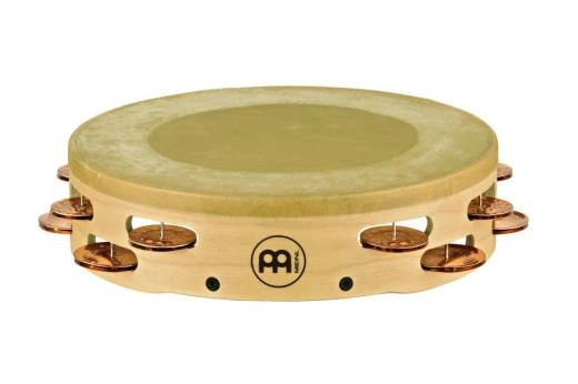 Meinl - Headed Artisan Edition Tambourine, 2 Row Hammered/Solid Bronze