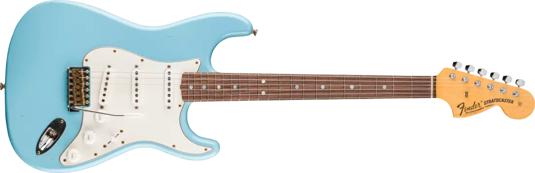 1969 Stratocaster Journeyman Relic, Maple Fingerboard - Faded Daphne Blue