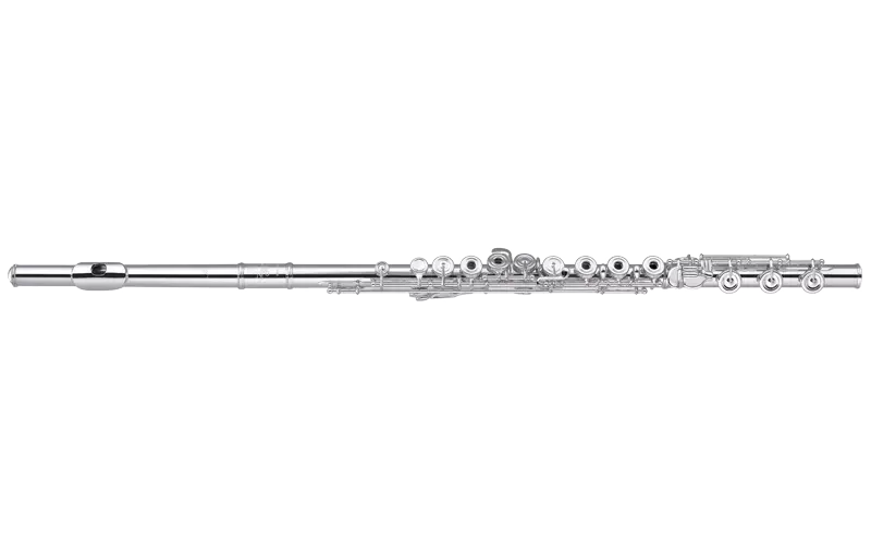 PB-202 Silver-Plated Flute with Offset G, B Foot, D# Roller, and Partial Brogger System