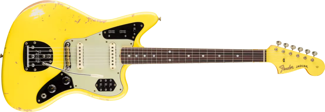 1965 Jaguar Heavy Relic, Rosewood Fingerboard - Faded Graffiti Yellow