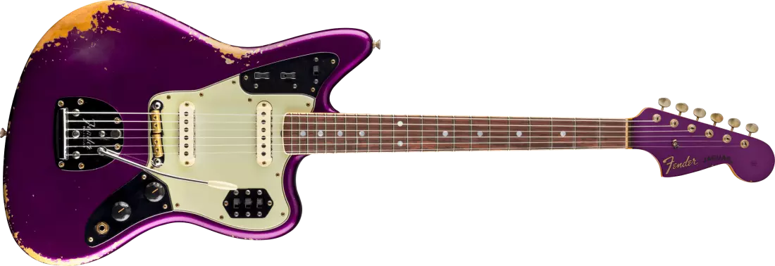 1965 Jaguar Heavy Relic, Rosewood Fingerboard - Faded Purple Metallic