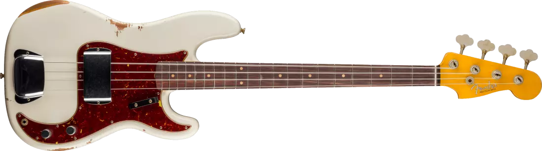 1960 Precision Bass Relic, Rosewood Fingerboard - Super Faded Aged Olympic White