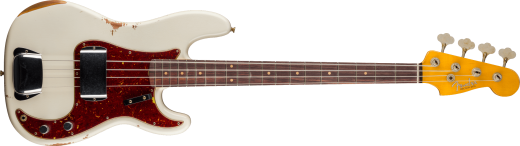 Fender Custom Shop - 1960 Precision Bass Relic, Rosewood Fingerboard - Super Faded Aged Olympic White