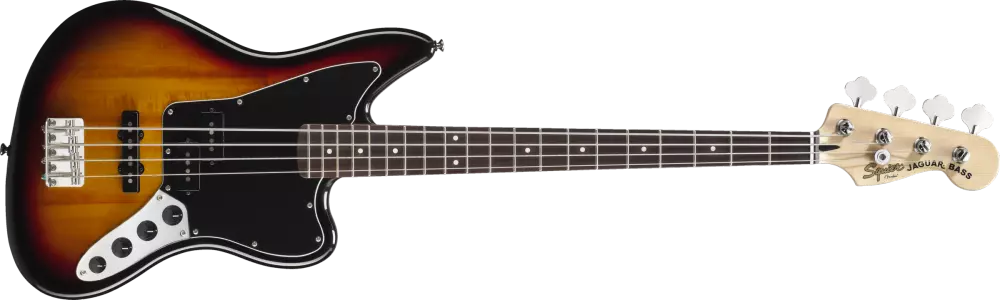 Vintage Modified Jaguar Bass - 3 Colour Sunburst