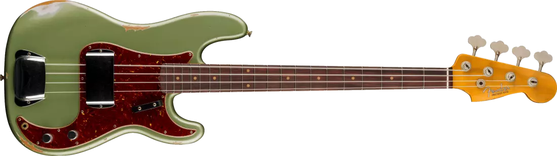1960 Precision Bass Relic, Rosewood Fingerboard - Super Faded Aged Sage Green Metallic