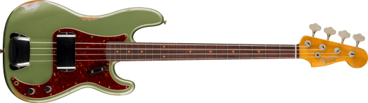Fender Custom Shop - 1960 Precision Bass Relic, Rosewood Fingerboard - Super Faded Aged Sage Green Metallic