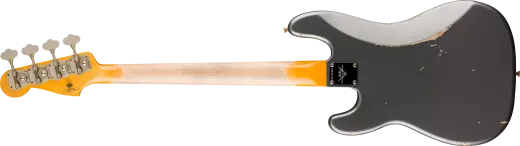 1960 Precision Bass Relic, Rosewood Fingerboard - Super Faded Aged Charcoal Frost Metallic