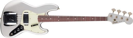 Fender Custom Shop - 1965 Jazz Bass Journeyman Relic, Rosewood Fingerboard - Faded Inca Silver