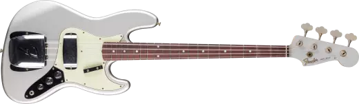 Fender Custom Shop - 1965 Jazz Bass Journeyman Relic, Rosewood Fingerboard - Faded Inca Silver