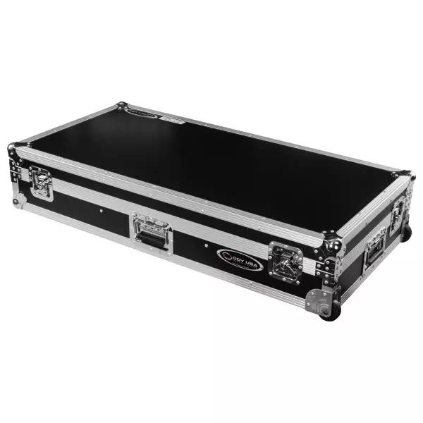 Coffin Case with Glide Style Laptop Platform for DJM-A9 and CDJ-3000