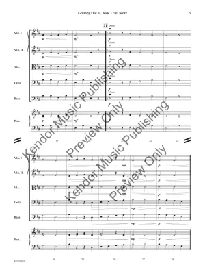 Grumpy Old St. Nick (Jolly Old St. Nicholas, Deck the Halls) - Murray/Traditional/Pasternak - String Orchestra - Gr. 0.5