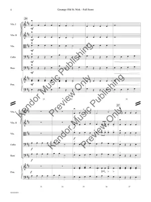 Grumpy Old St. Nick (Jolly Old St. Nicholas, Deck the Halls) - Murray/Traditional/Pasternak - String Orchestra - Gr. 0.5