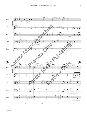 Beneath the Weeping Willow - Traditional/Fryklund - String Orchestra - Gr. 2.5