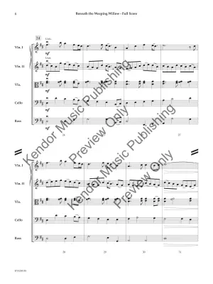 Beneath the Weeping Willow - Traditional/Fryklund - String Orchestra - Gr. 2.5