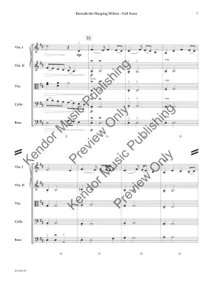 Beneath the Weeping Willow - Traditional/Fryklund - String Orchestra - Gr. 2.5