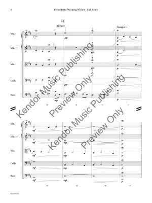 Beneath the Weeping Willow - Traditional/Fryklund - String Orchestra - Gr. 2.5