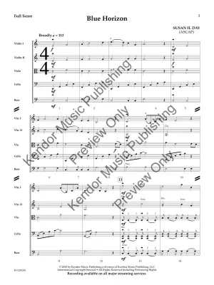 Blue Horizon - Day - String Orchestra - Gr. 2