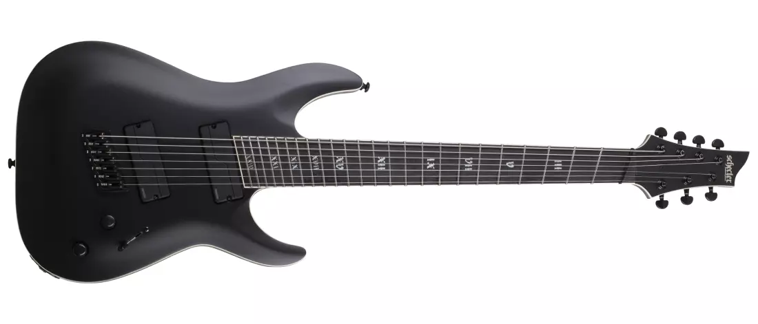 C-7 Multiscale SLS Elite Evil Twin 7-String Electric Guitar - Satin Black