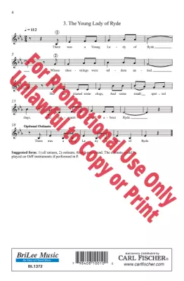 Nonsense Limerick Rounds - Lear/Winebrenner - Unison