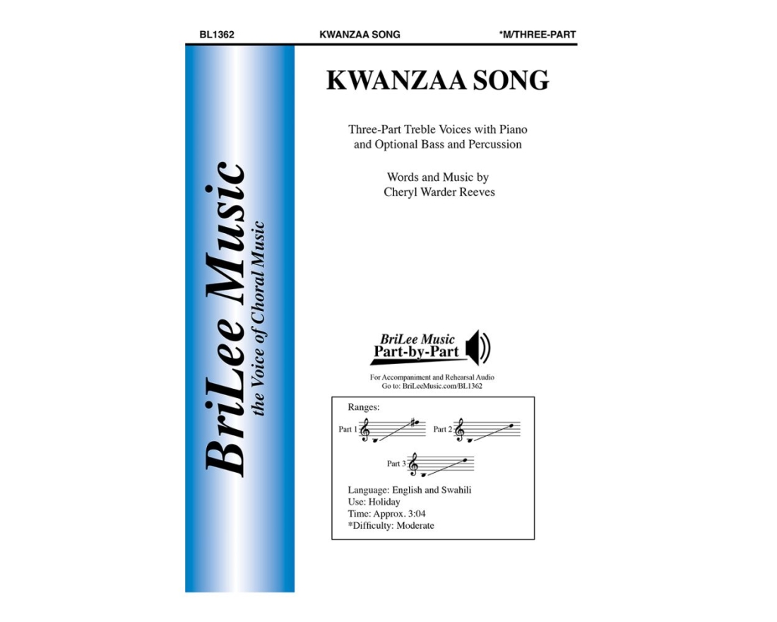 Kwanzaa Song - Reeves - 3pt Treble