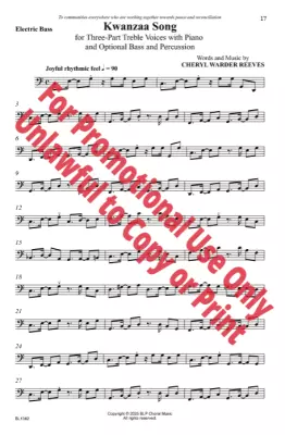 Kwanzaa Song - Reeves - 3pt Treble