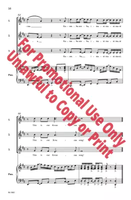 Kwanzaa Song - Reeves - 3pt Treble