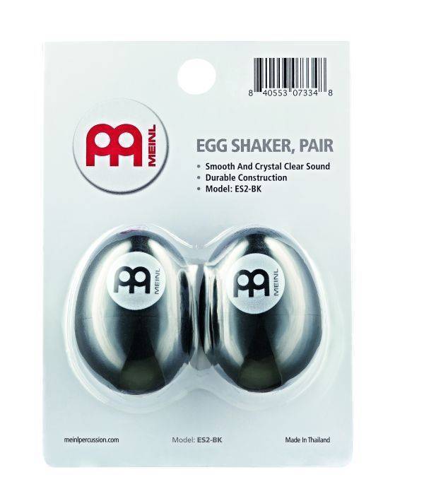 Egg Shaker Pair, Black