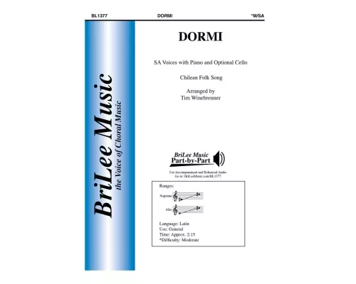 BriLee Music Publishing - Dormi - Chilean Folk Song/Winebrenner - SA