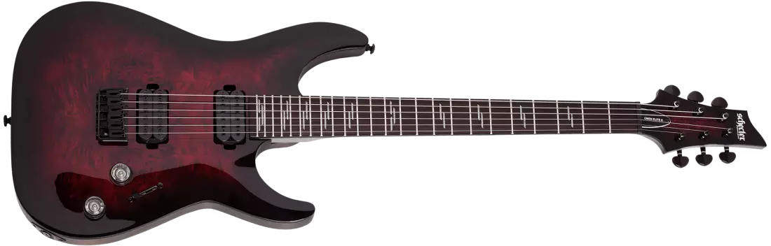 Omen Elite-6 Electric Guitar - Black Cherry Burst
