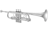 XO Professional Brass - 1624 C Trumpet with Yellow Brass Bell and Reverse Leadpipe - Silver-Plated