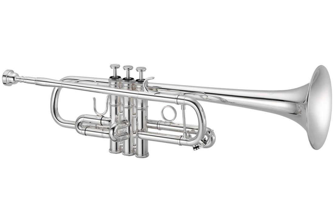 1624 C Trumpet with Yellow Brass Bell and Reverse Leadpipe - Silver-Plated