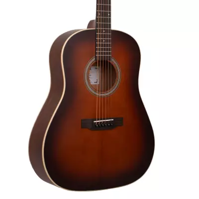The Bell All Solid Wood Acoustic/Electric Guitar with Gigbag - Satin Burst