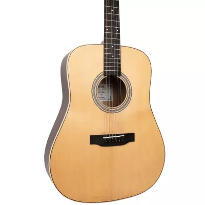 The Dread All Solid Wood Acoustic/Electric Guitar with Gigbag - Satin Natural