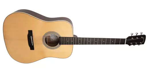 Gold Tone - The Dread All Solid Wood Acoustic/Electric Guitar with Gigbag - Satin Natural