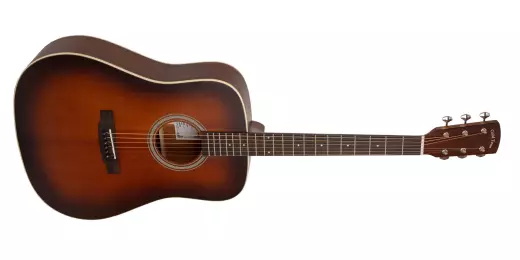 Gold Tone - The Dread All Solid Wood Acoustic/Electric Guitar with Gigbag - Satin Burst