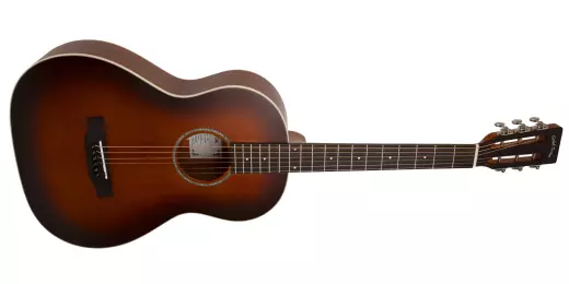 Gold Tone - The Parlor All Solid Wood Acoustic/Electric Guitar with Gigbag - Satin Burst